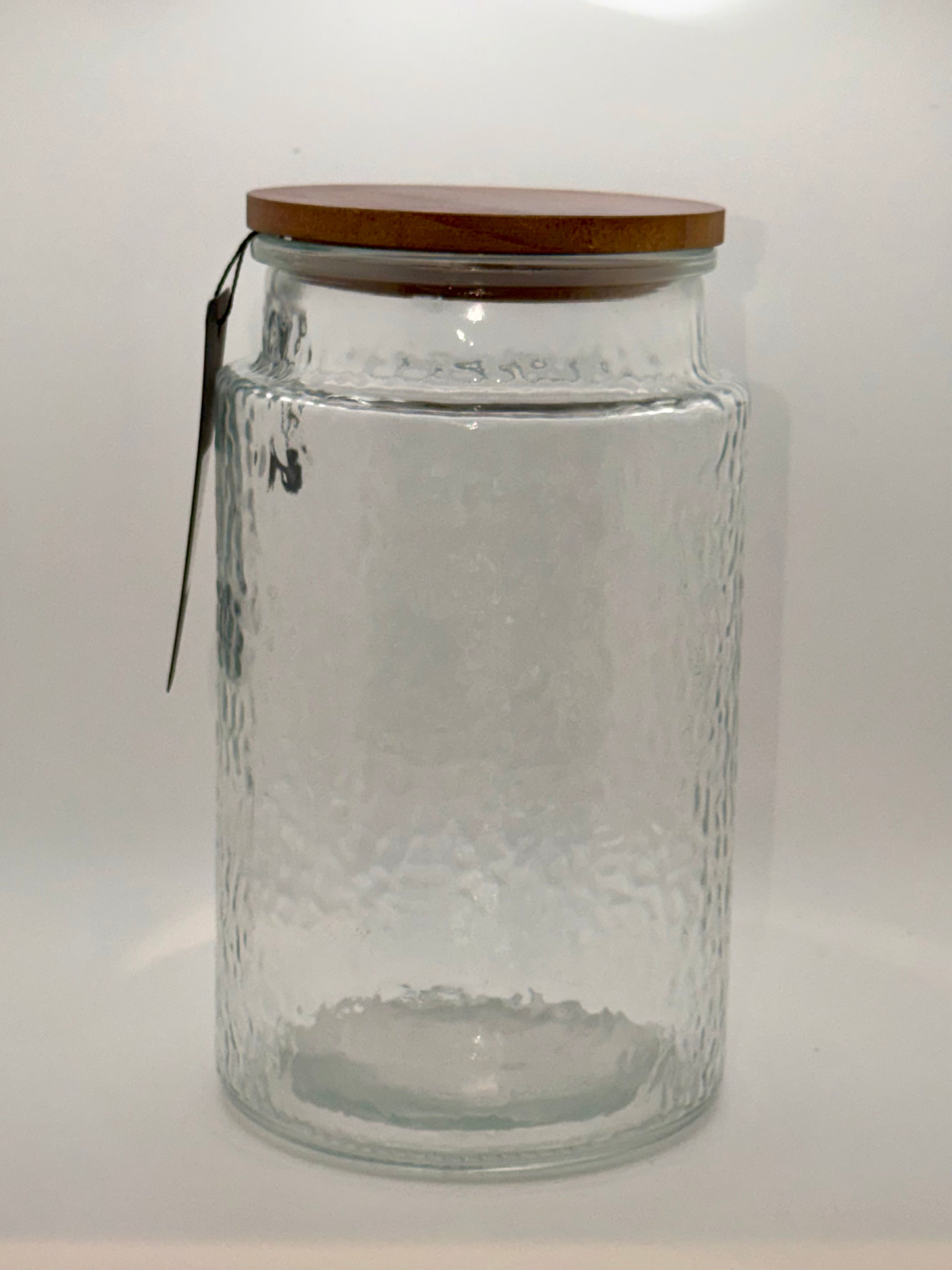 Glass Laundry Jar