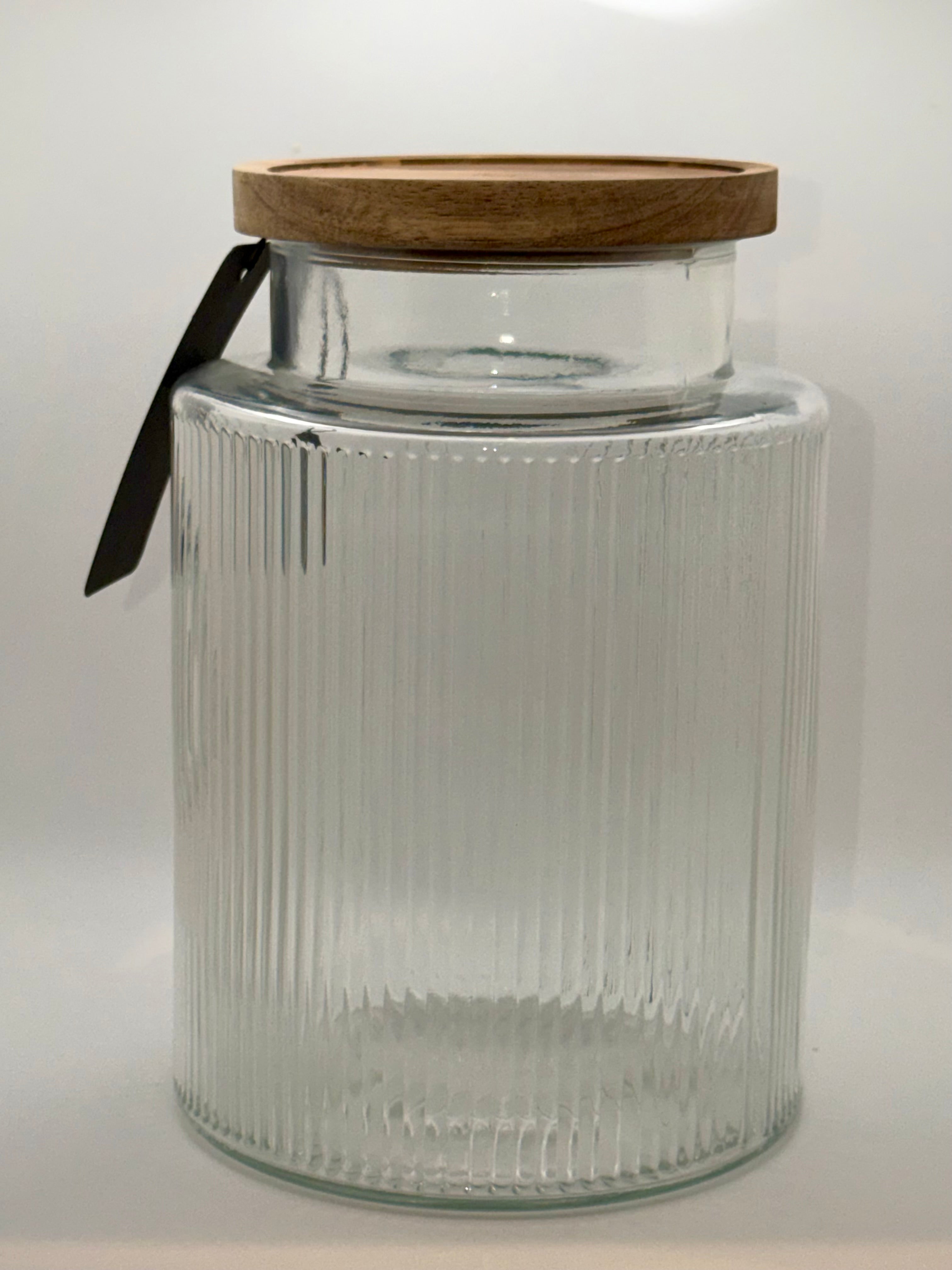 Glass Laundry Jar